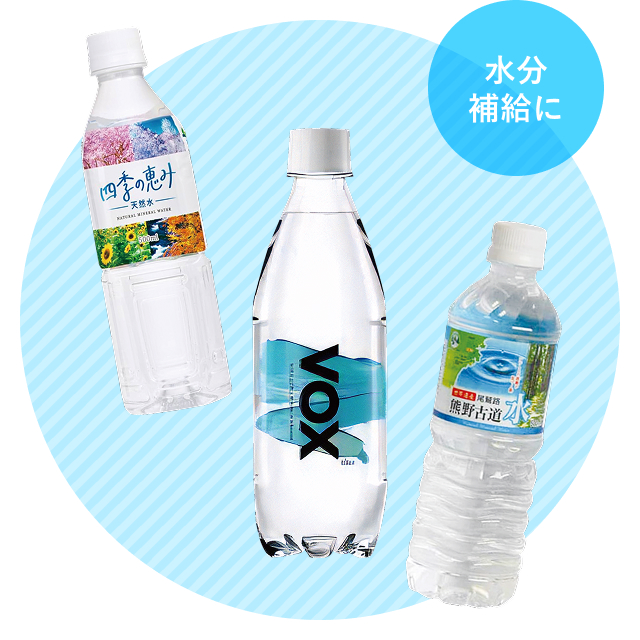 水分補給にふさわしい商品の写真